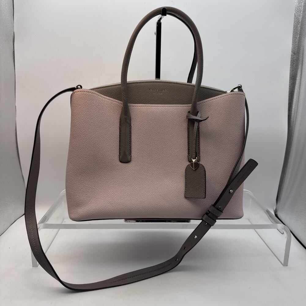 Large Kate Spade Margaux Satchel Purse Handbag Crossbody Pink READ